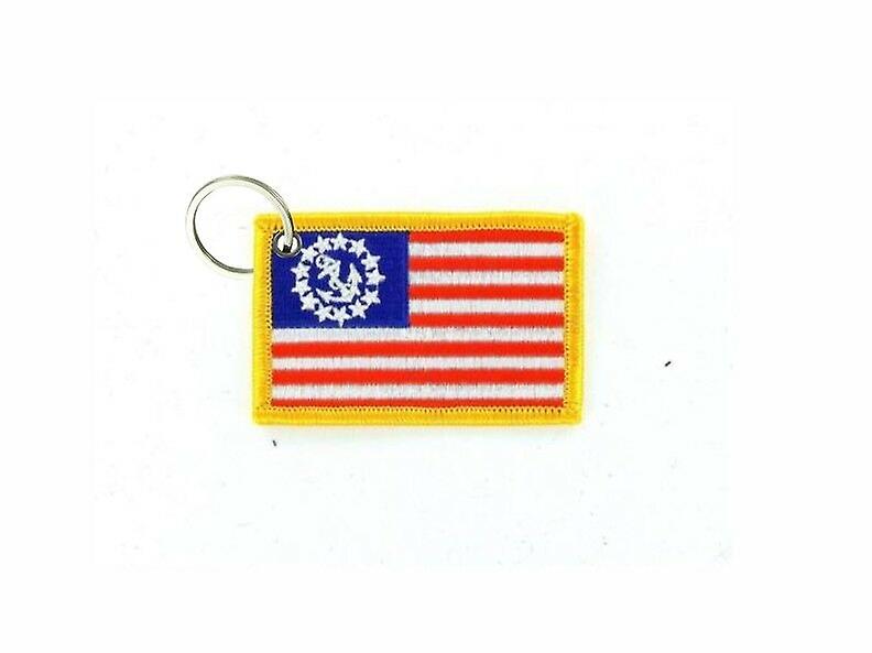 Cle Cles Key Brode Patch Ecusson Badge Flag USA Yatch Yatching