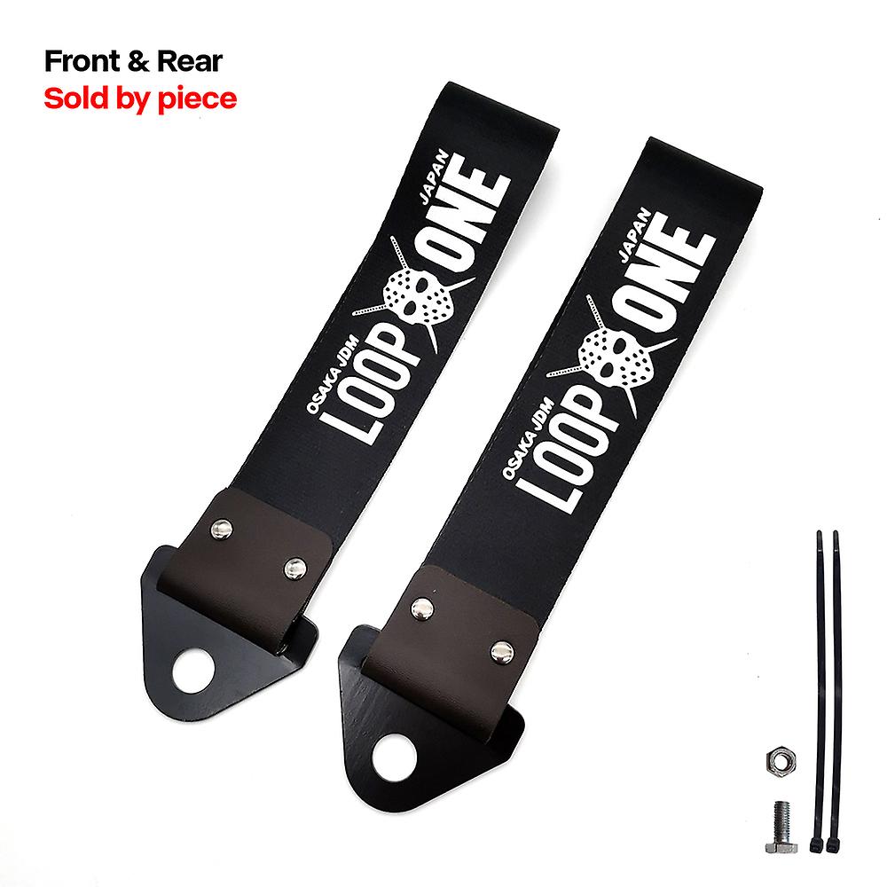 Jdm Racing Style Tow Strap Universal Race Towing Bars Nylon Car Trailer Ropes Hook For Speed Hunters Hks Initial D