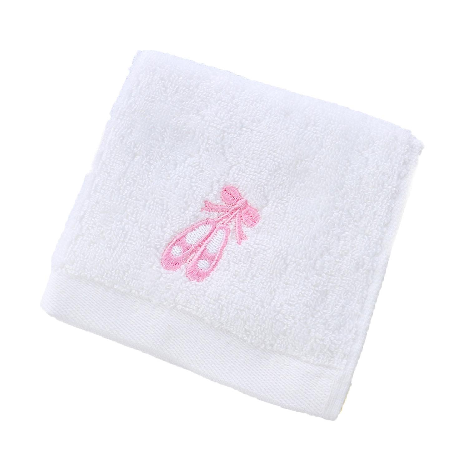 Square Towel Smooth Quick-dry Baby Infant Soft Embroidery Face Towel for Home