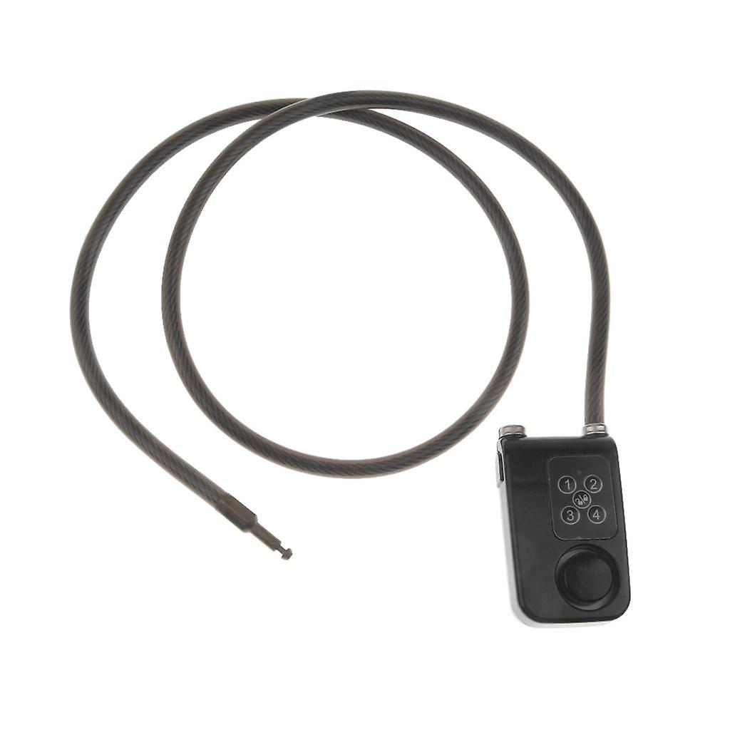 Electric Password Alarm Anti-Theft Security Lock Chain Bicycle Guard 80cm