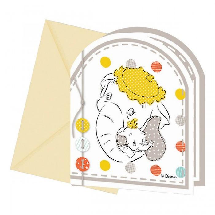 Dumbo Baby Shower Invitations (Pack of 6)
