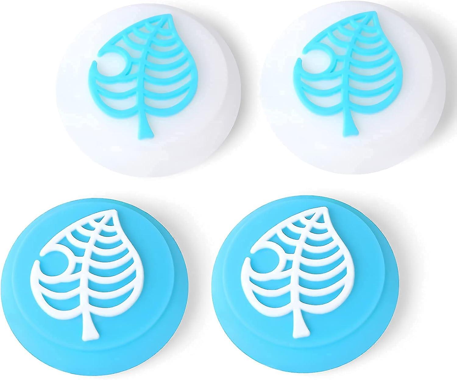 Cute Thumb Grip Caps (Blue Leaf) for Nintendo Switch/Switch Lite