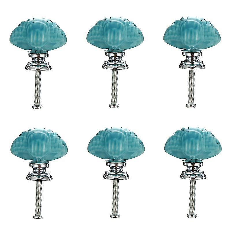 6pcs Cabinet Ceramic Knobs