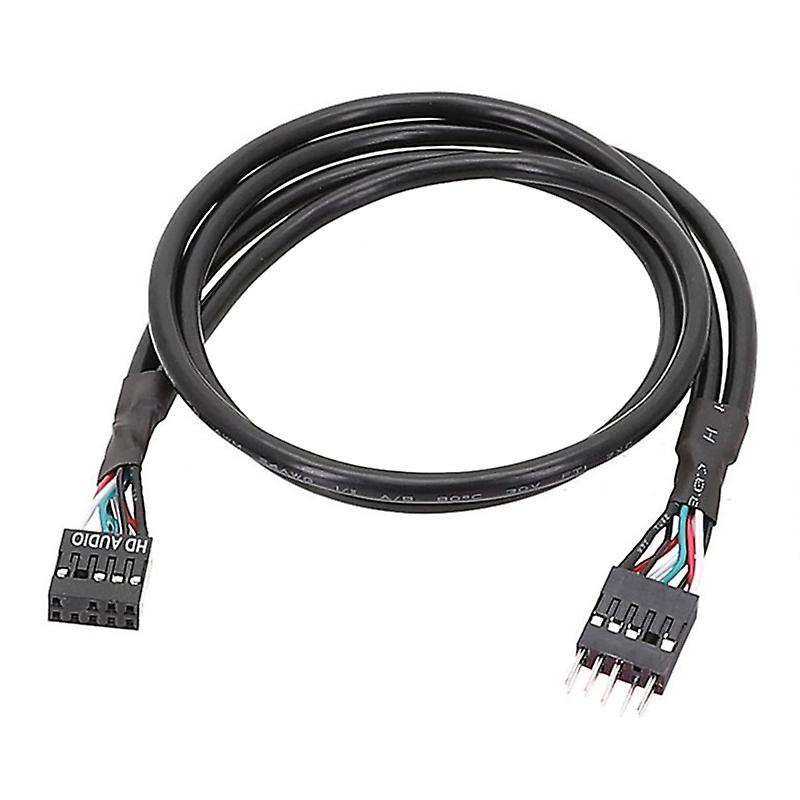 Přední panel USB 9Pin samec - samice prodlužovací kabel 20/30/50/60cm