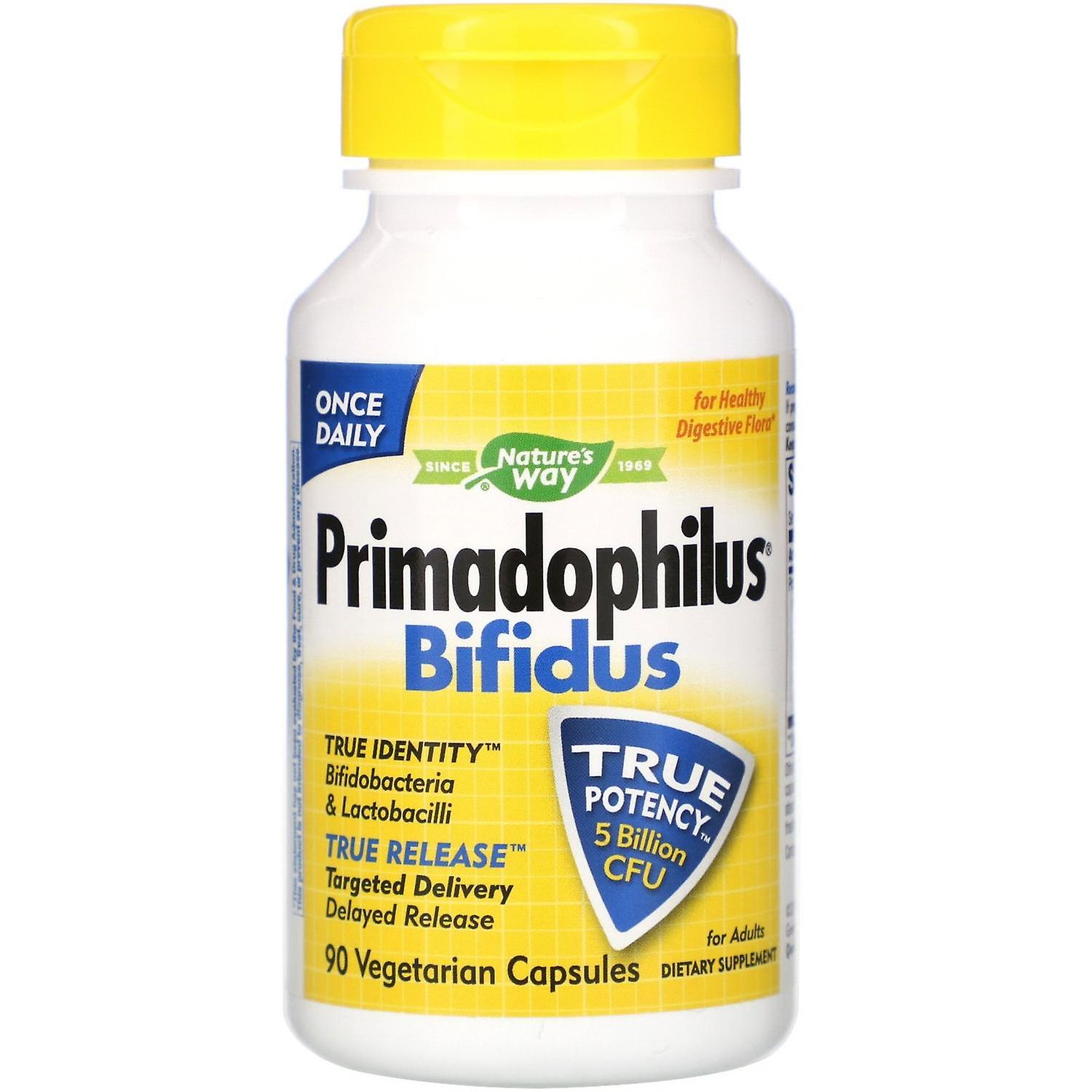 Nature's Way, Primadophilus Bifidus, For Adults, 5 Billion CFU, 90 Vegetable Cap