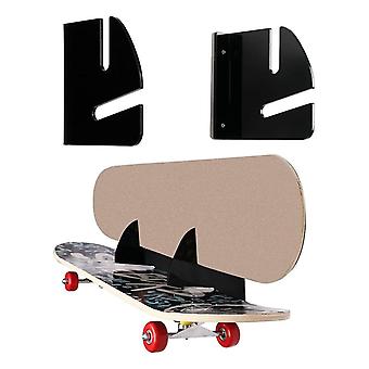 Skateboard Rack Skate Vægmonteret Skateboard Akryl Rack Til Ski Board Aquaplane Skateboard Deck Skateboard, sort