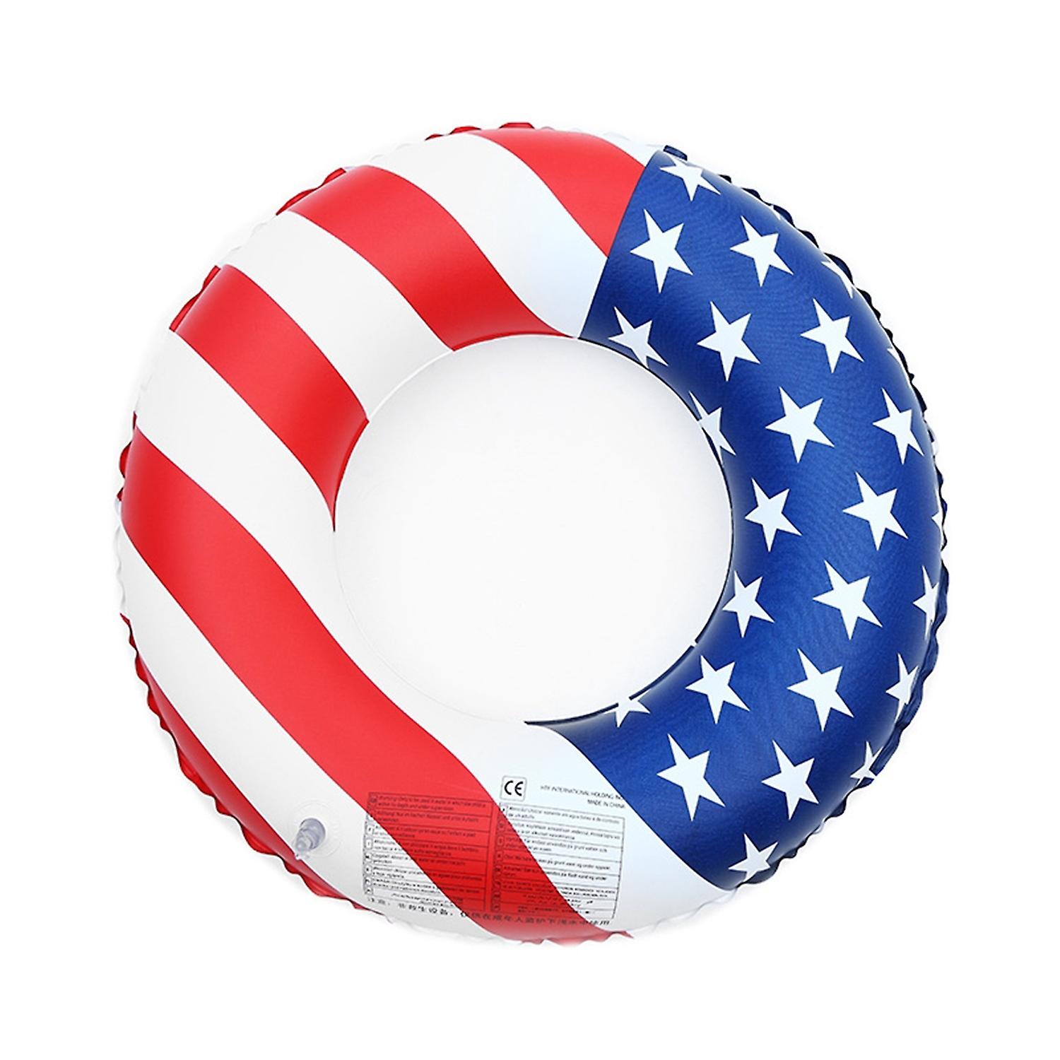 Float Swimming Ring Clear Pattern Airtight Thickened Leak-proof Eco-friendly Water Entertainment PVC