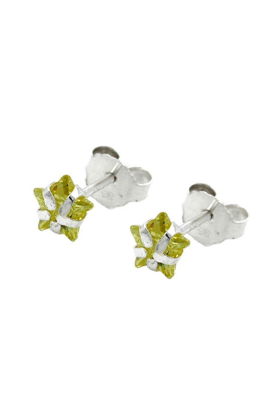 Stud Earrings Jonquill/ Yellow Zirconia Silver 925 - Gl92776