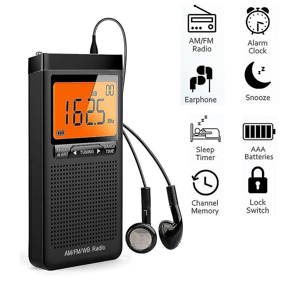Noaa Weather Am Fm Radio Portable Pocket Radio