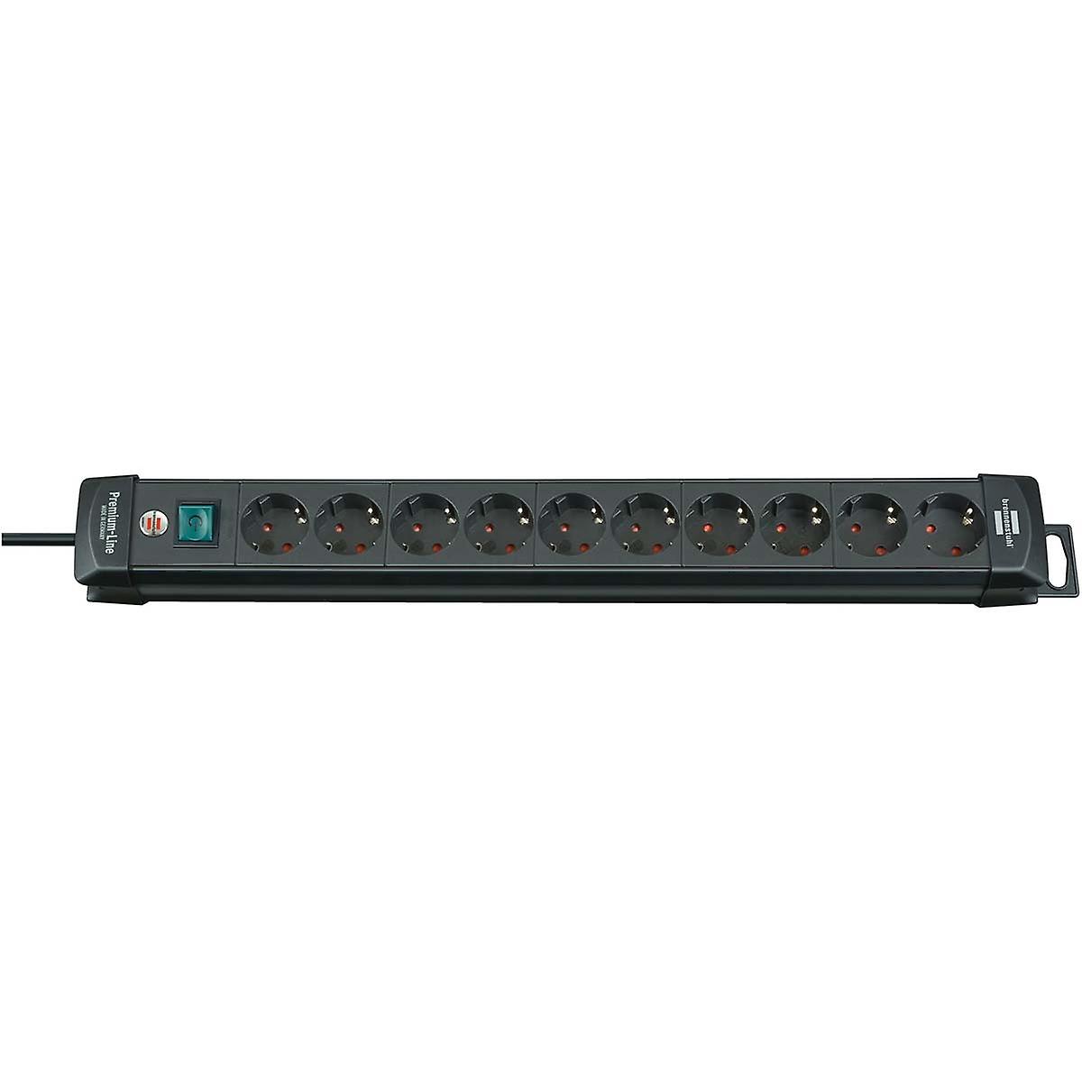 Grenada Premium-Line 10-Way 3.00 m Black - Grounded Plug TYPE F