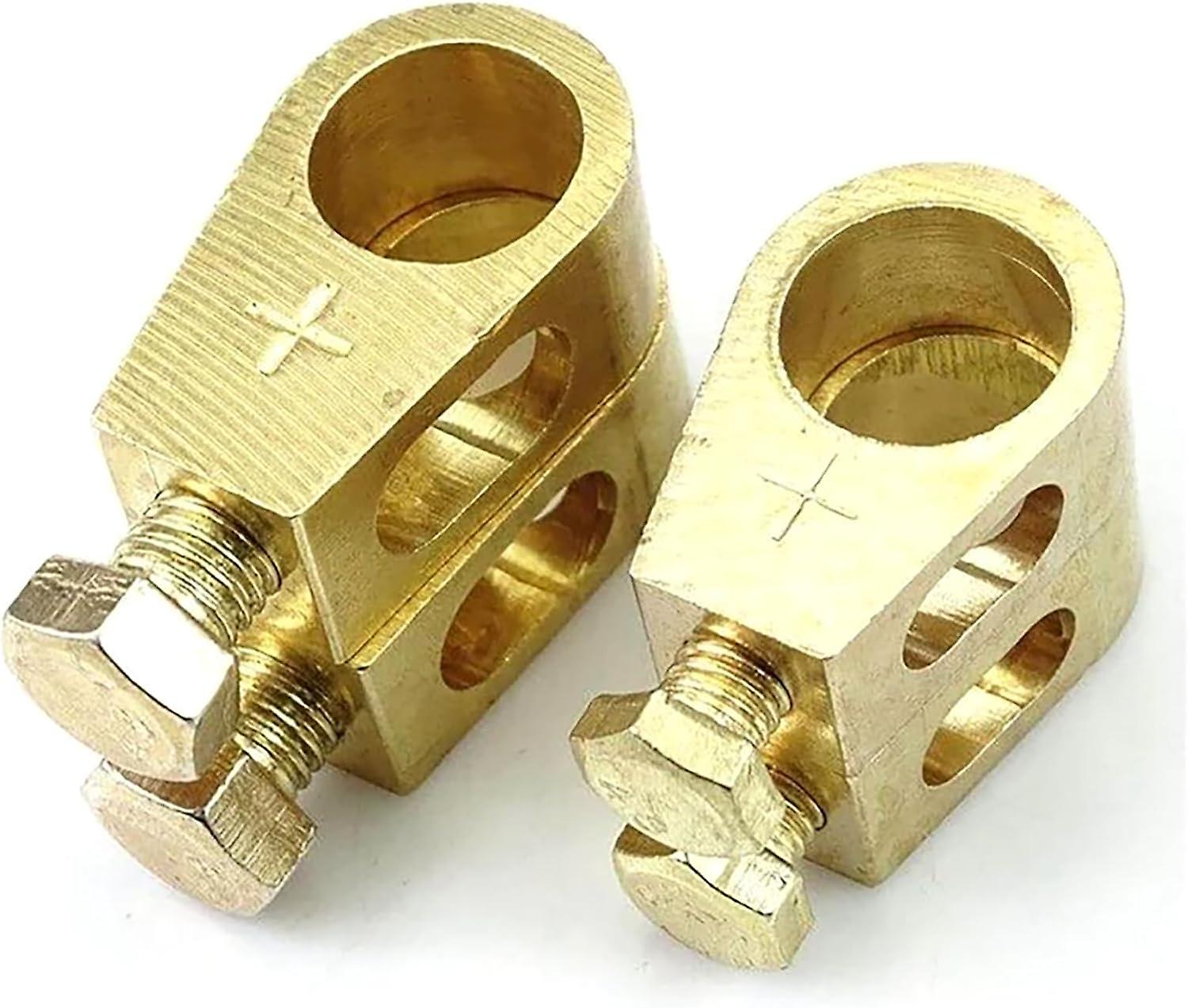 2024 Pure Copper Battery Terminal, Oppgrader Pure Copper Battery Connection Clip Car Battery Terminal Connectors Kit, Battery Terminal Connector Clamps 