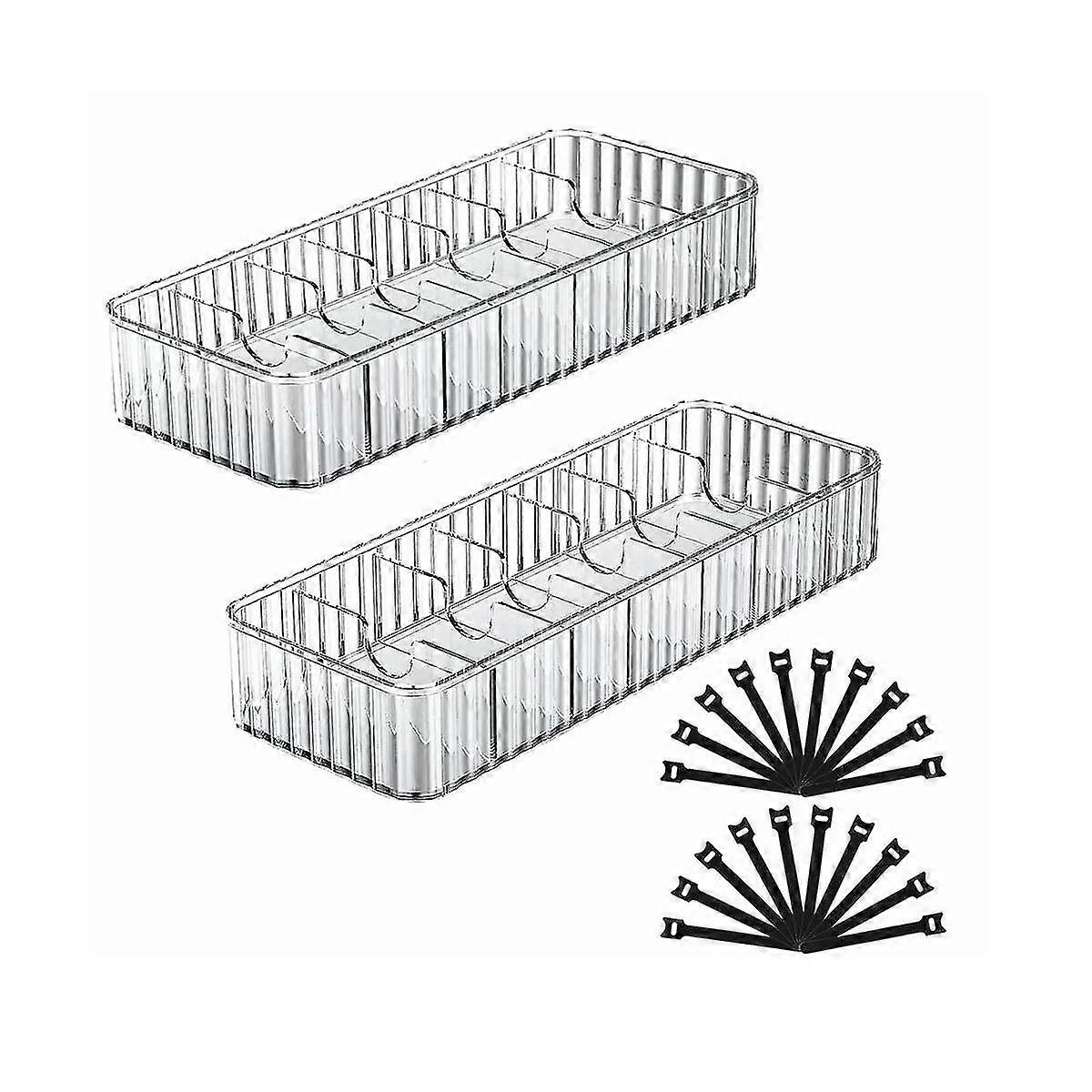 Cable Storage Boxes Organizers ,cord Charger Storage Organizer Box Case With 20pcs Cable Tie