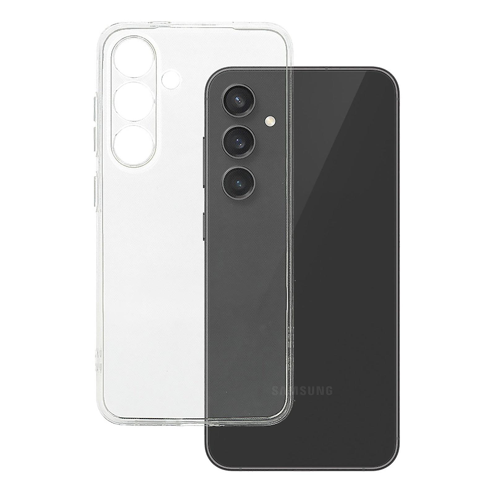 适用于三星 Galaxy S24 透明透明超薄软凝胶手机壳保护套