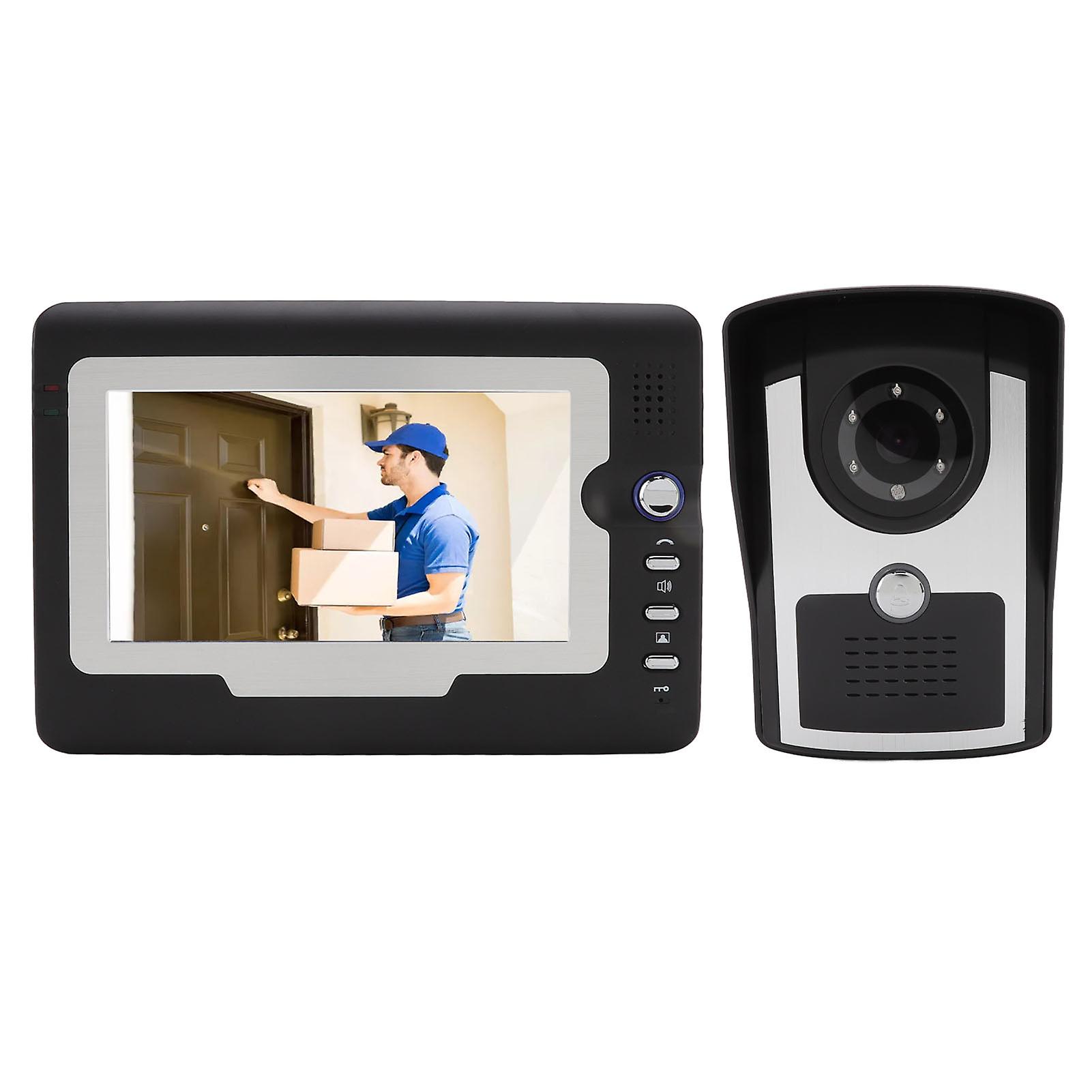 Smart HD Video Intercom Dørklokke Hjem Elektronisk Intercom Dørklokke Med 12 Klokker TFT LCD-skjerm