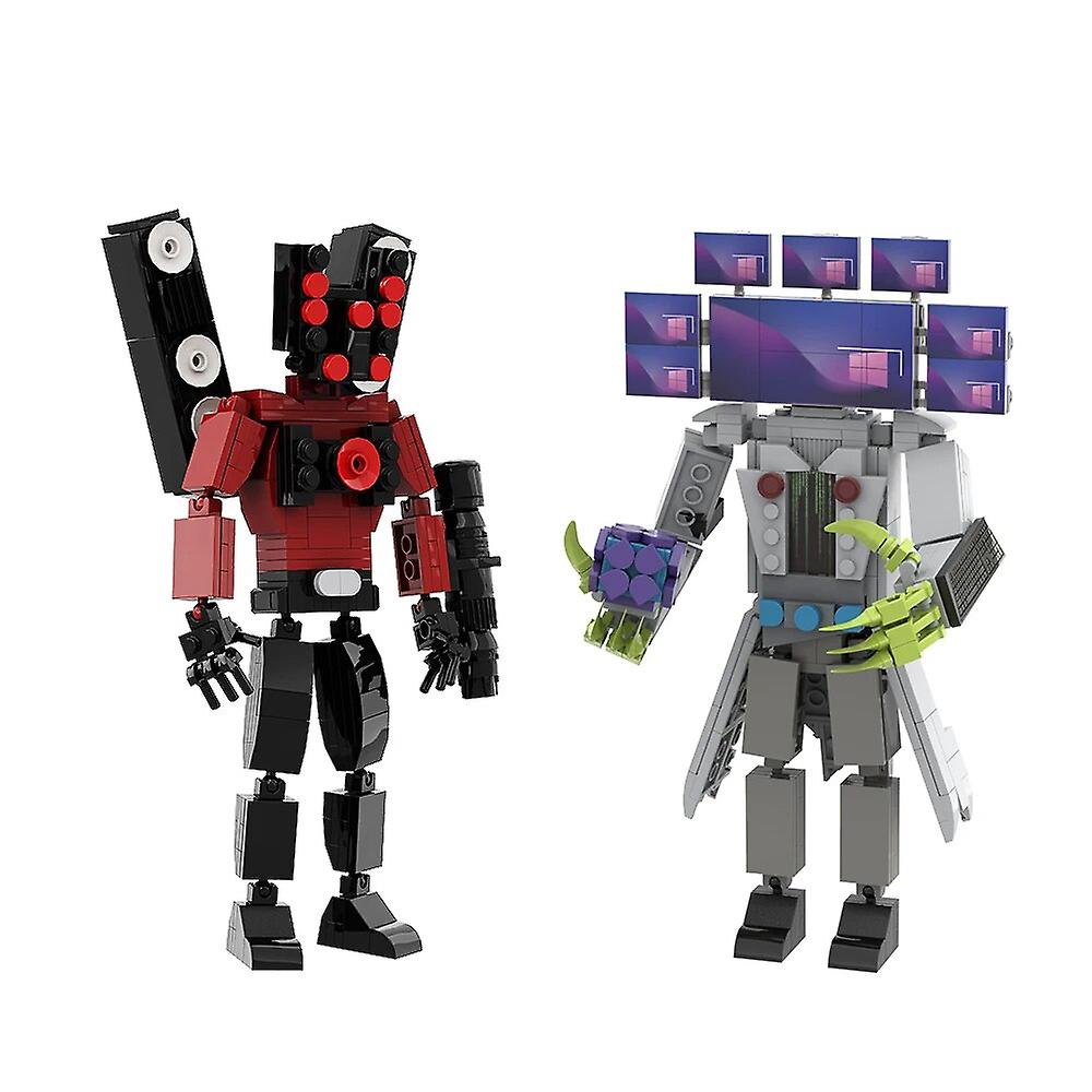 Skibidi Toaleta Man Monitor Man Titan Tv Man Titan Super It Keyboar Man Monitor Blok Prezenty na Boże Narodzenie Halloween