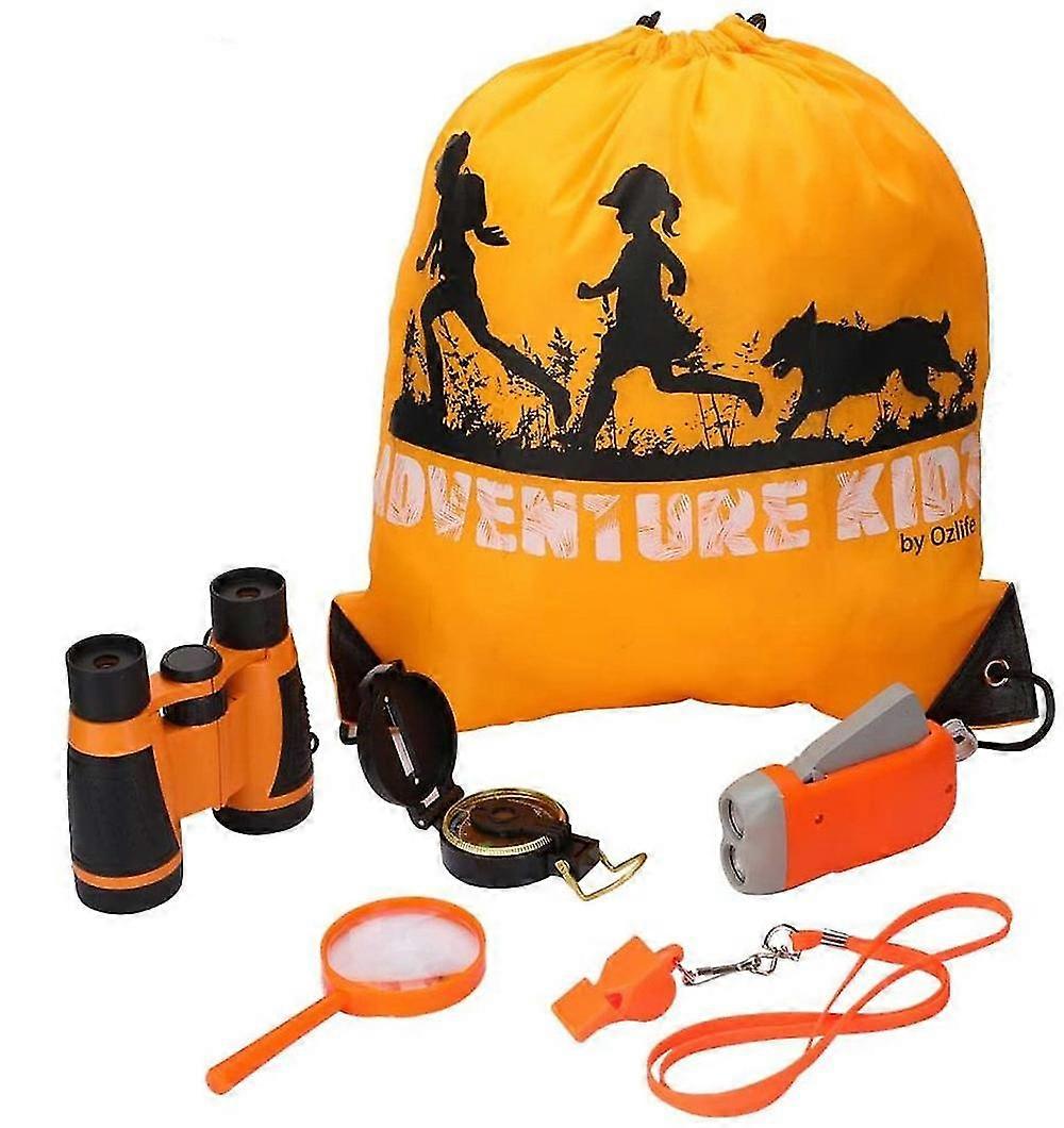 Children's Exploration Toy Set,with Whistle,flashlight,compass,binoculars