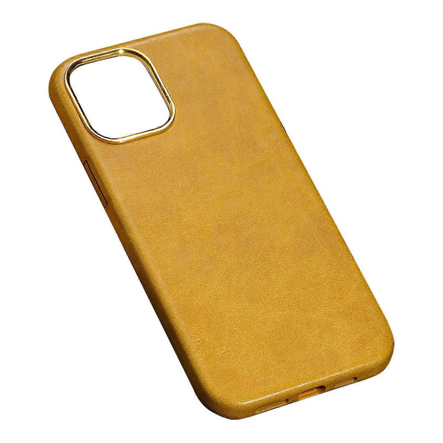Phone Back Shell Shock-proof PET Leather Pattern Solid Color Phone Case for iPhone 12/12 Pro/12 Pro 
