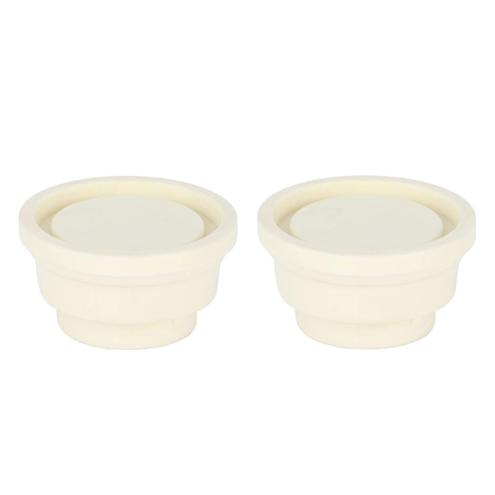 Rubber Pool Ladder Bumpers, Set of Two White Ladder Bumpers for Swimming Pool Ladders,6*3.3cm