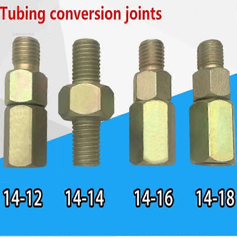 Tubing conversion joints, high~pressure tubing conversion interface, test~tubing adapter, M14 to M12,M14,M16,M18 ST1M574