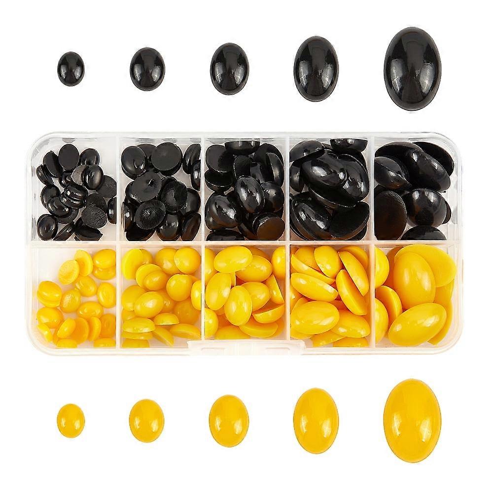 レジンドールノーズクラフトアクセサリーDIYドールおもちゃオーバルミックスカラーボックスを作る:68x131x22mm