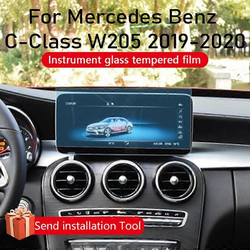 10,25 Zoll für Mercedes Benz C-Klasse W205 2019 2020 Auto GPS Dashboard Navigation Gehärtetes Glas Film Protector Multimedia System