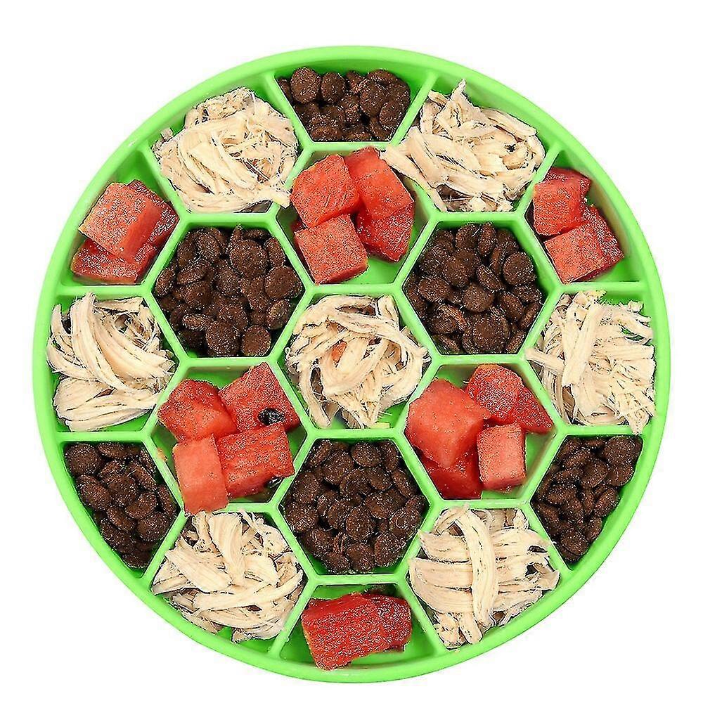 קערת הזנה איטית לכלב GYFDYM קערת מזון איטי לחיות מחמד מזין כיף סיליקון ללא החלקה קערת אכילה איטית עם יניקה קערות נגד לגימת כלבים