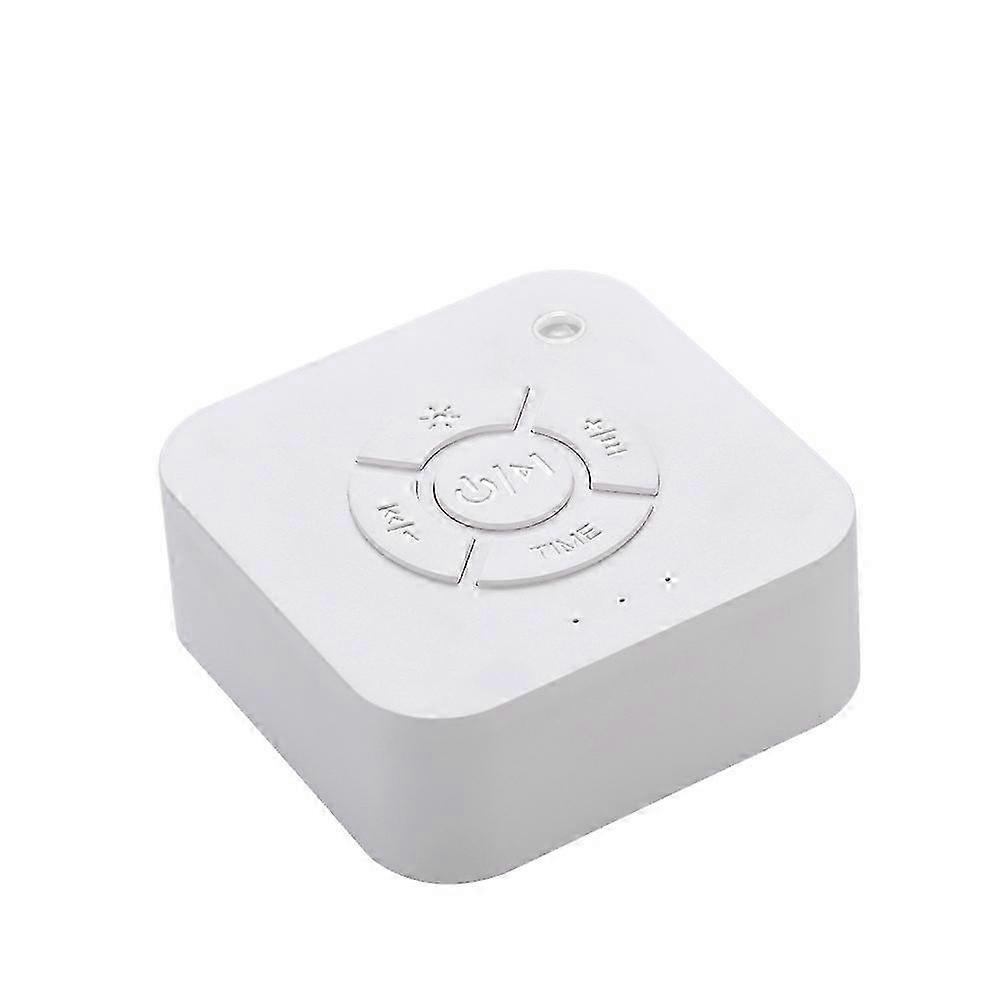 White Noise Machine Usb Rechargeable Timed Shutdown Sleep Sound Machine For Sleeping & Relaxation