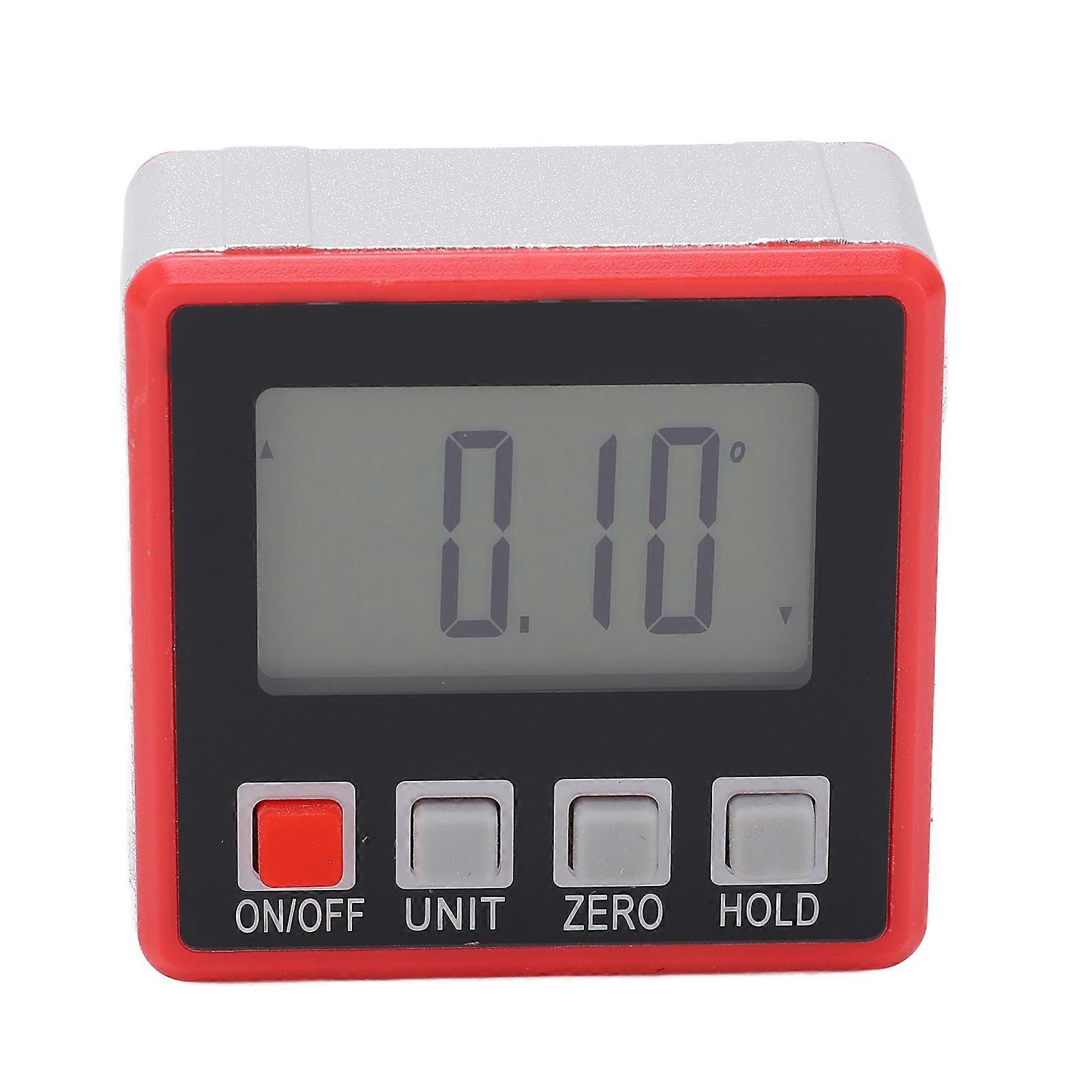 Electronic LED Digital Protractor 4x90 Inclinometer Portable Angle Finder Gauge for Building Construction