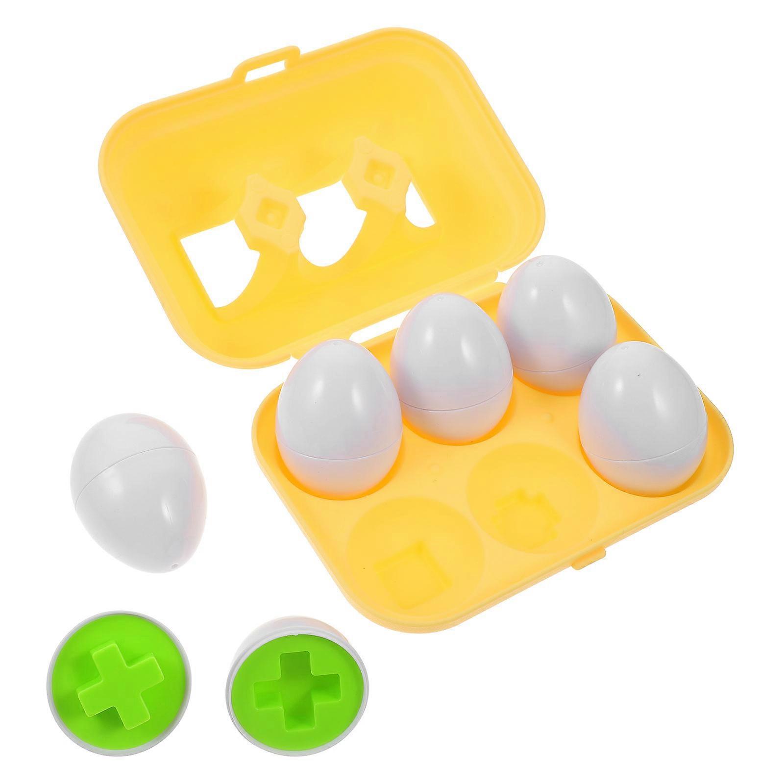 6pcs Matching Eggs Toy Learning Eggs Toy Recognition Matching Eggs Toys
