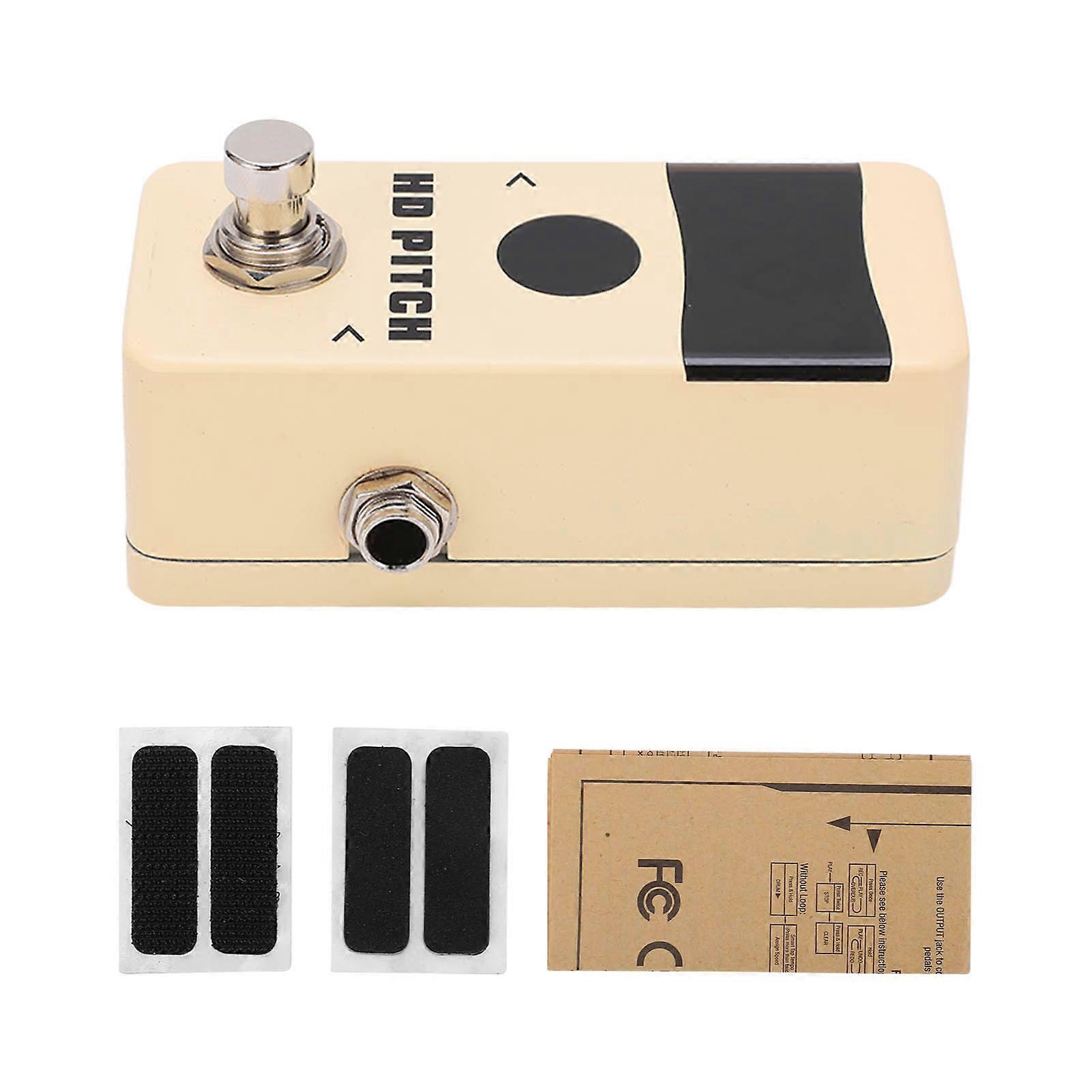 Mini Pedal Tuner HD Dual LED Display Monoblock Effect Pedals with True Bypass 436Hz445Hz