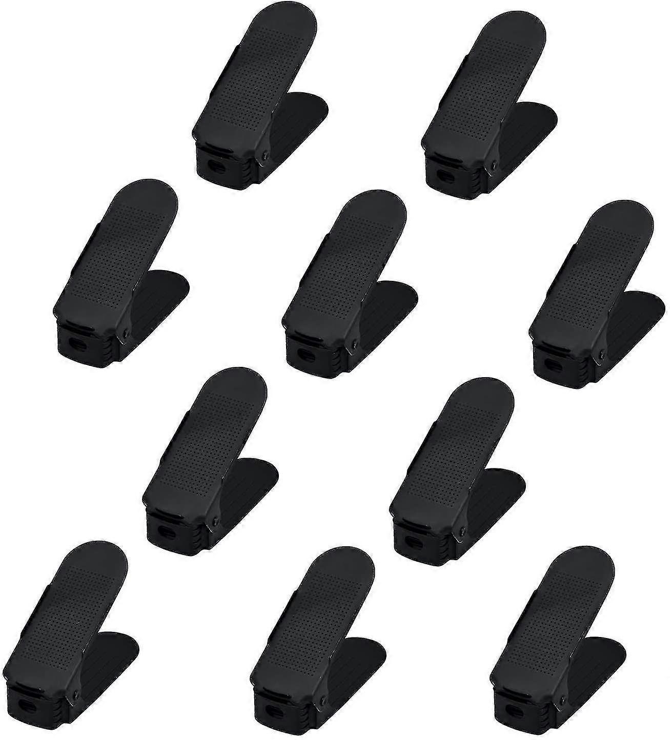 10 Pcs Adjustable Shoe Racks Non-slip Shoe Double Layer Space-saving