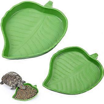 2 stk Leafy Reptil Mat Vann Boller