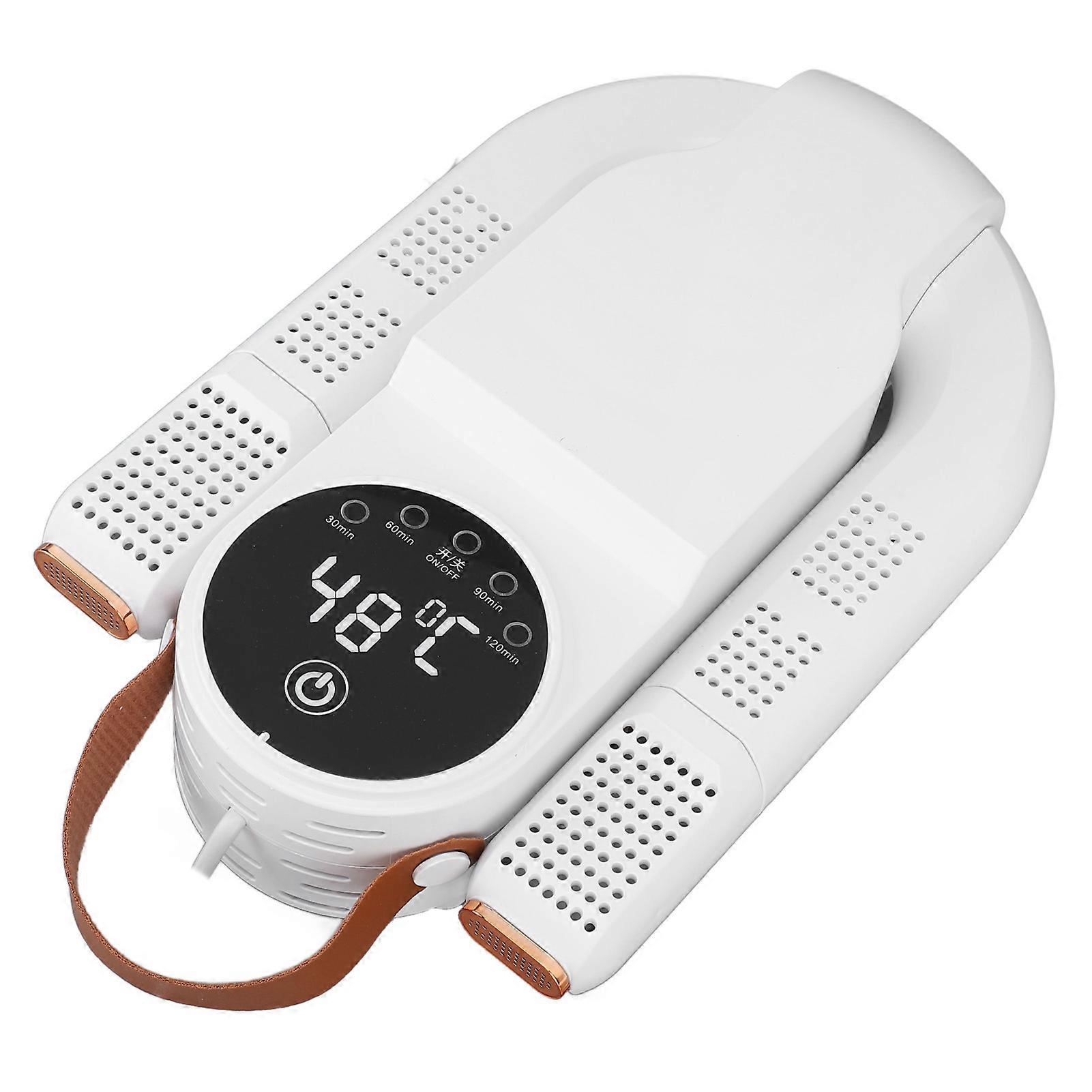 Electric Boot Warmer Machine with Timer Foldable Touch Control 360° Hot Air Circulation Boot Dryer for Snowy Rainy Days EU Plug 220V 