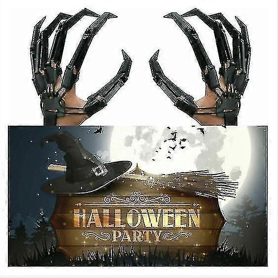 3Dハロウィーン多関節指爪コスプレ装飾パーティーの小道具