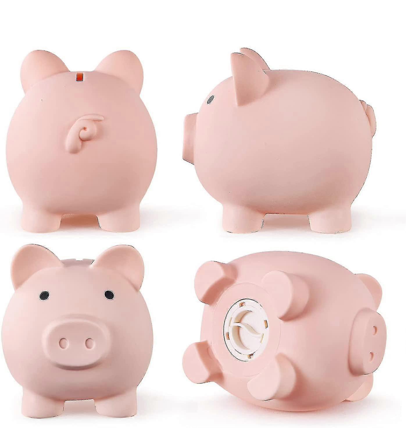 Mini Tirelire En Plastique Mignonne – Banque Incassable, Petite Tirelire Déco Art Déco Rose