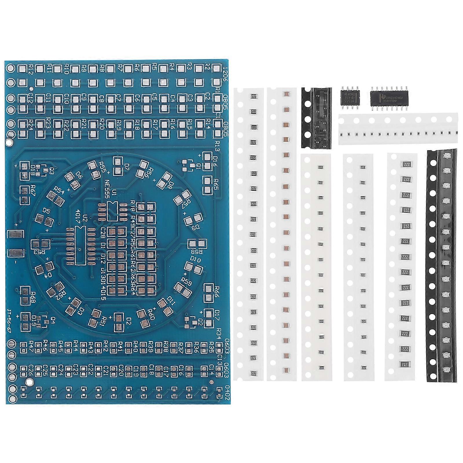 1 Set Soldering Practice Kit Soldering Board Component Pcb Board Diy Weldering Practice Kit