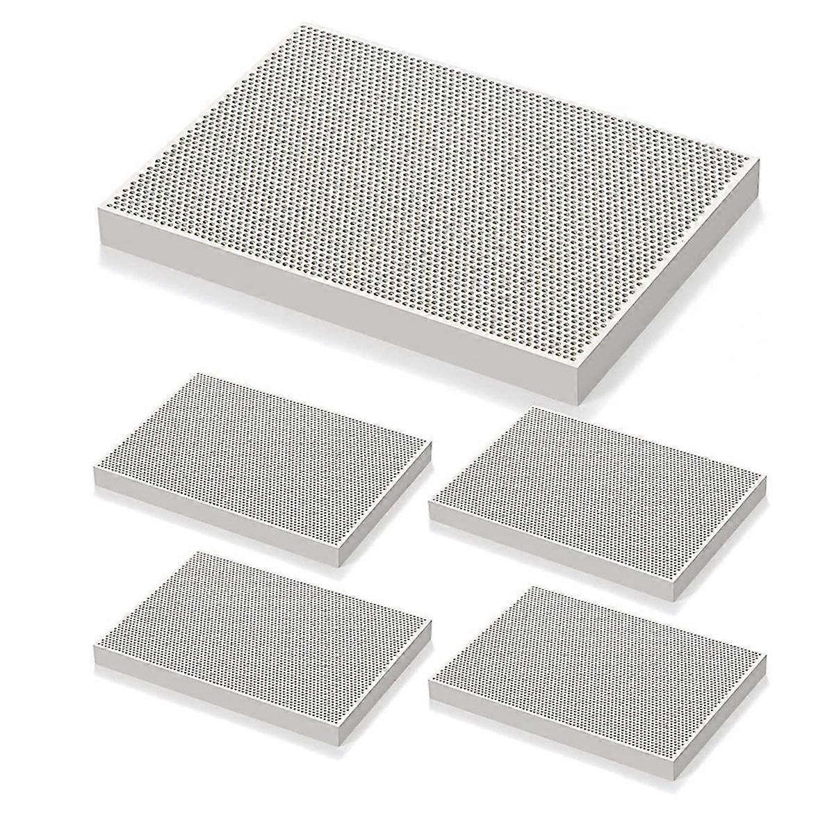 4 PCS Honeycomb Welding Block Ceramic Welding Plate Welding Block Panel Welding Making Kit Jeweler FusionCasting Tools
