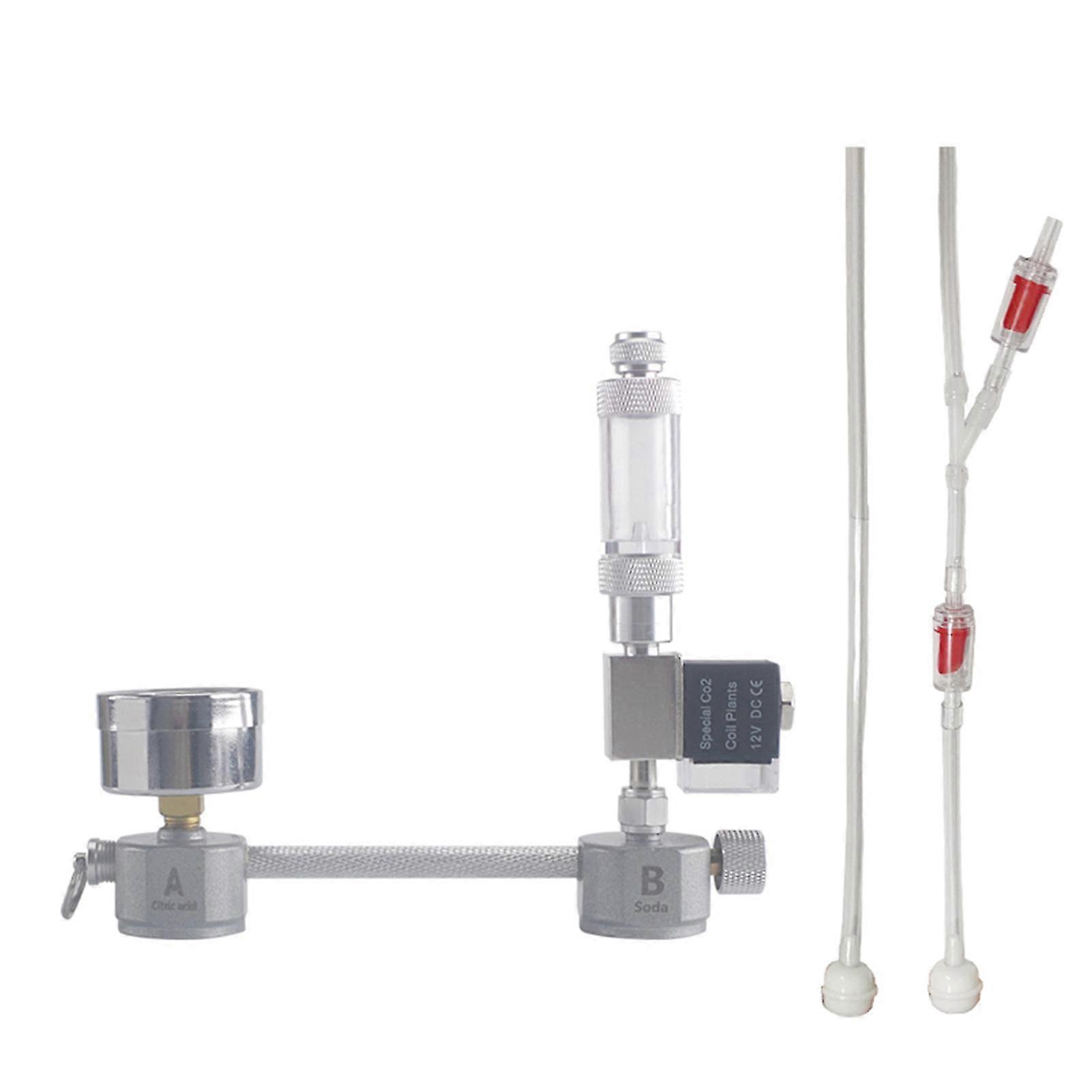 Akvarium Diy Co2 Generator System Kit med Solenoid Valve Bubble Counter för växter Akvarium