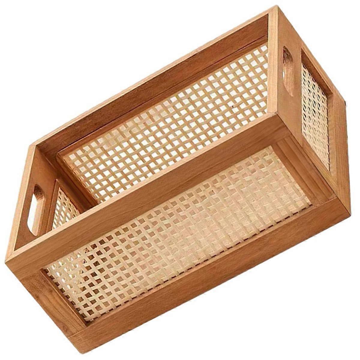 Decorative Basket Book Storage Woven Baskets for Storage Basket Organizing Nursery Bedroom Rattan B