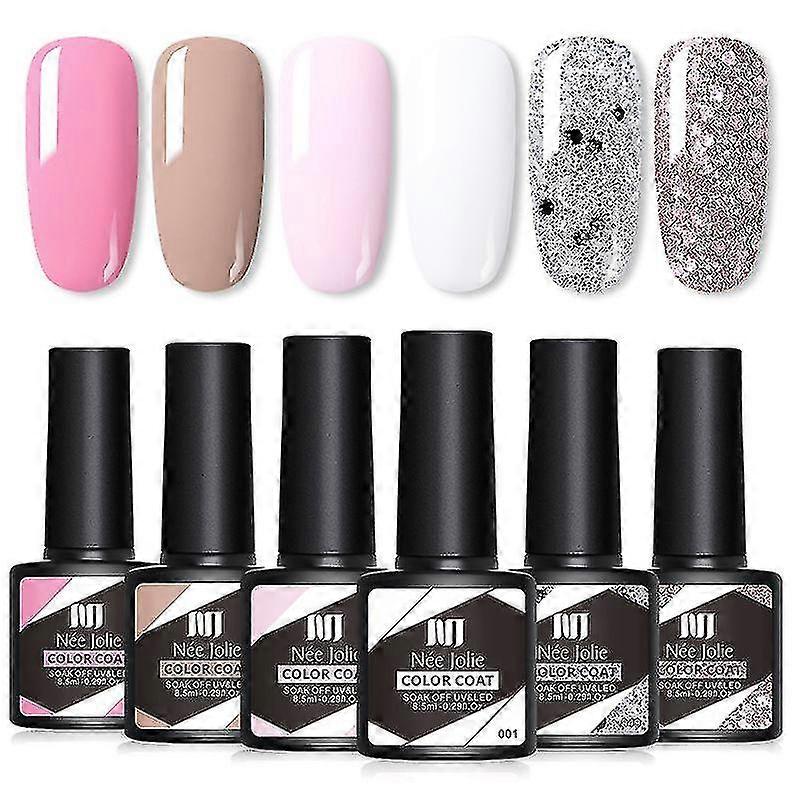 Gel Nail Polish Set, 18 Piece Solid Gel Polish Set