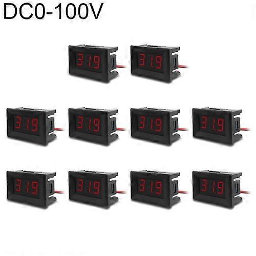 10 PCS 0.36 inch 3 Wires Digital Voltage Meter with Shell