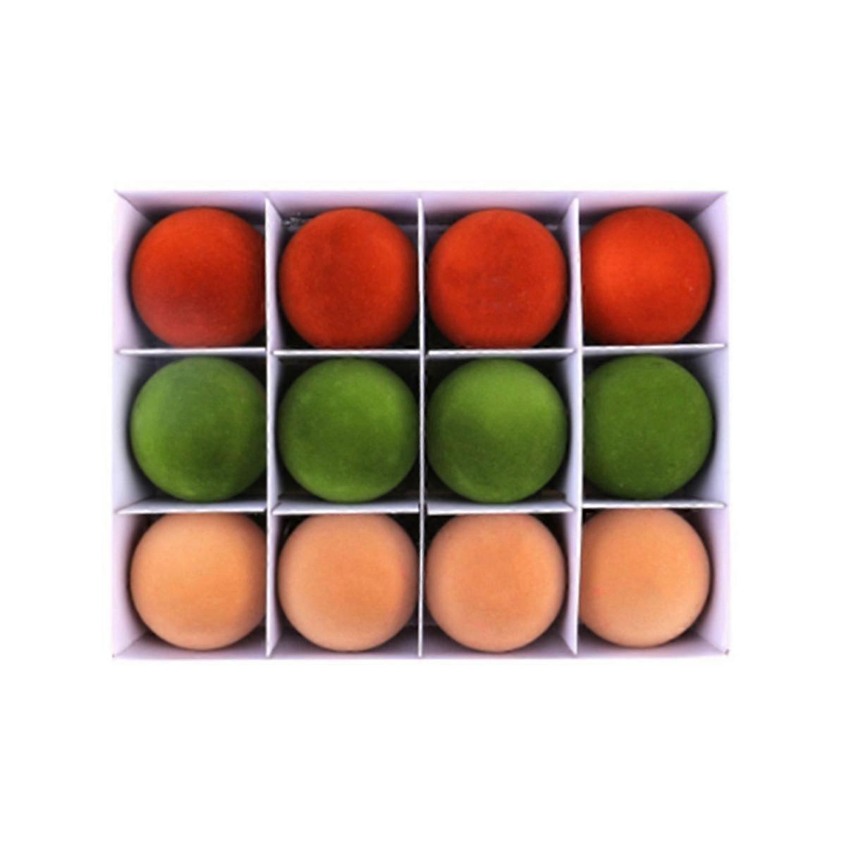 12pcs Christmas Hanging Balls Christmas Parties Christmas Ball DIY Plush Round Balls Gift Box Chris