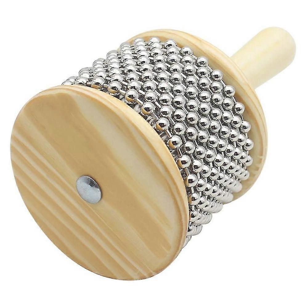 Cabasa Strumento Musicale - Percussione In Legno E Metallo, Shaker Per Bambini E Bande - Foto 9