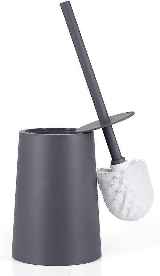 Gray Toilet Brush with Holder