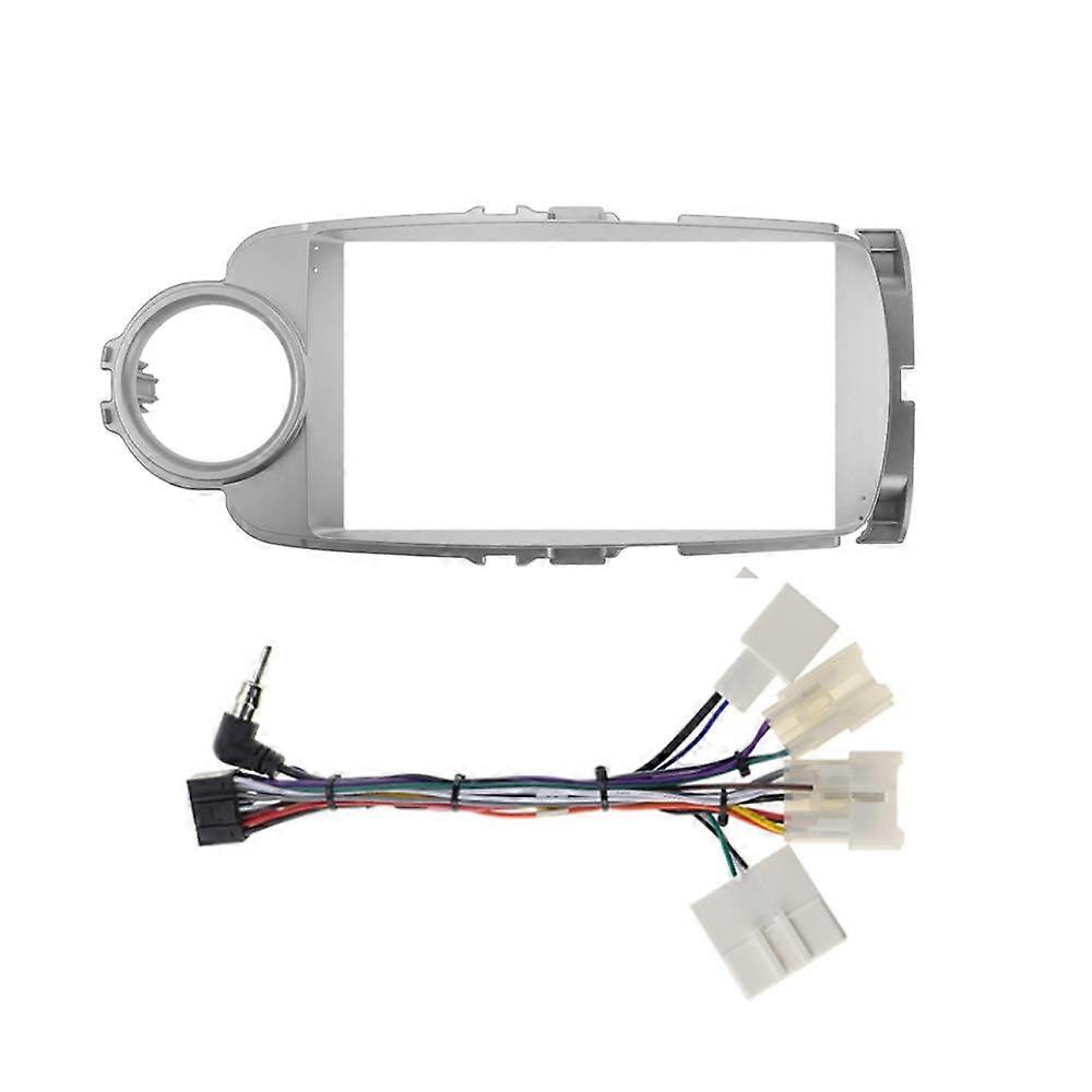 For Toyota Yaris Vios 2012-2017 Fascia Frame Adapter Decoder DVD Panel Dash Installation Frame Trim Bezel Kit