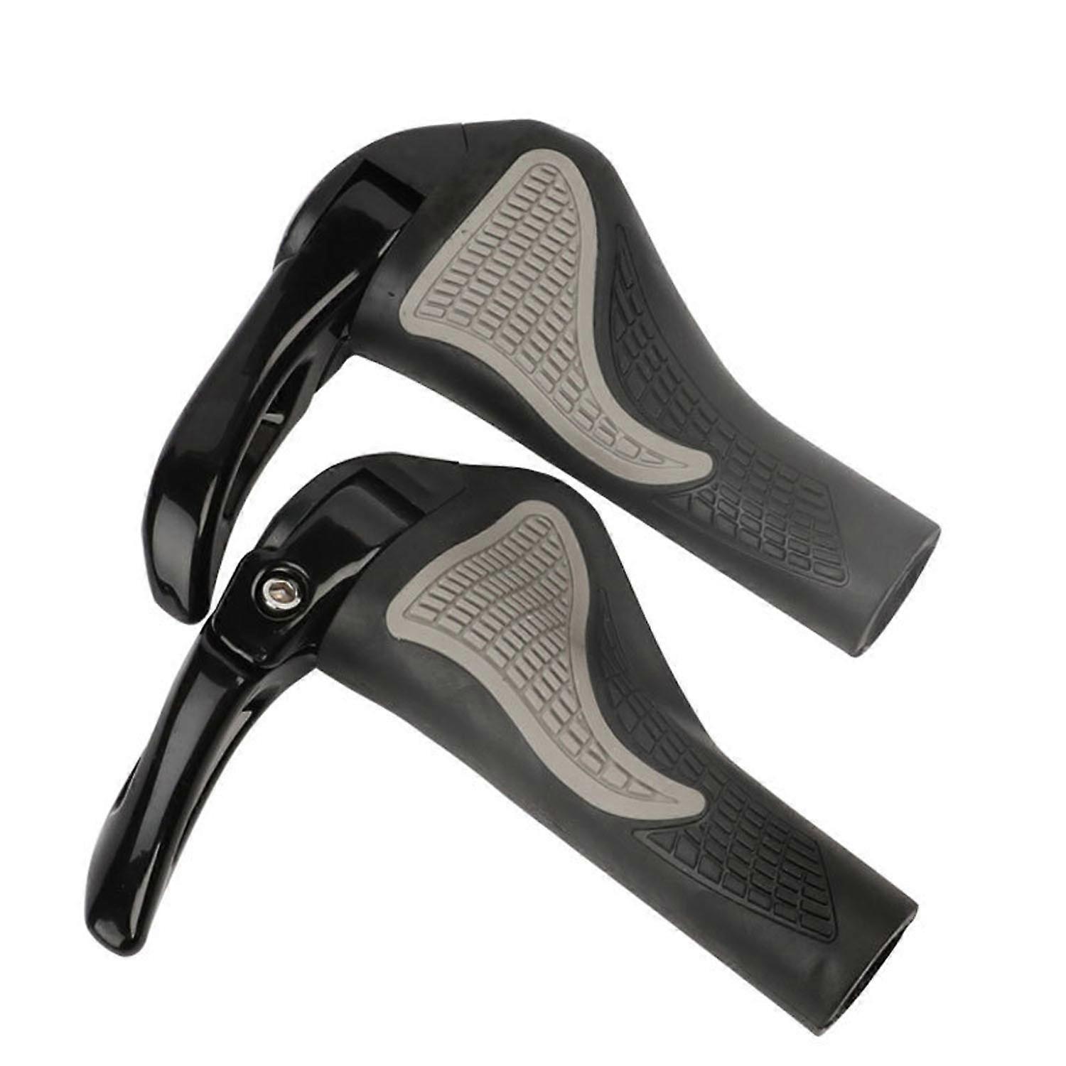 black mountain bike handlebar