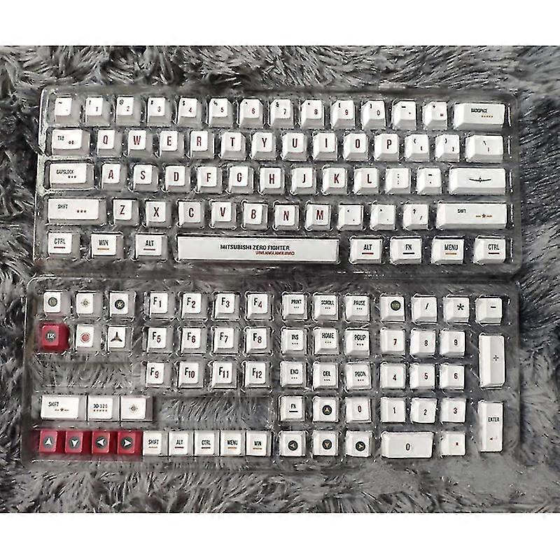 Replacement Key Cap Set 123pcs Pbt Heat Sublimation For Mechanical Keyboard