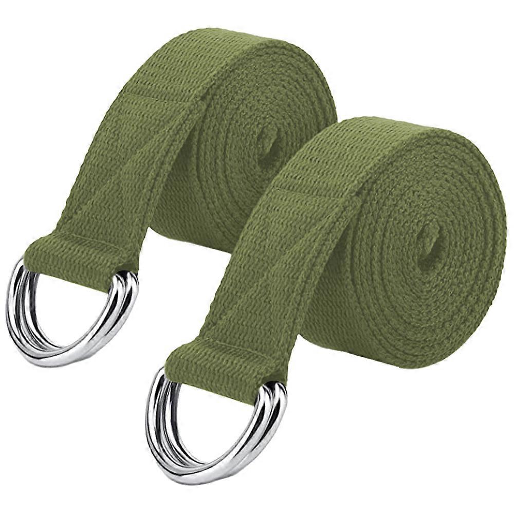 Stretching Exercise Fitness Bands, Made with Durable Cotton Soft with Ring Buckle