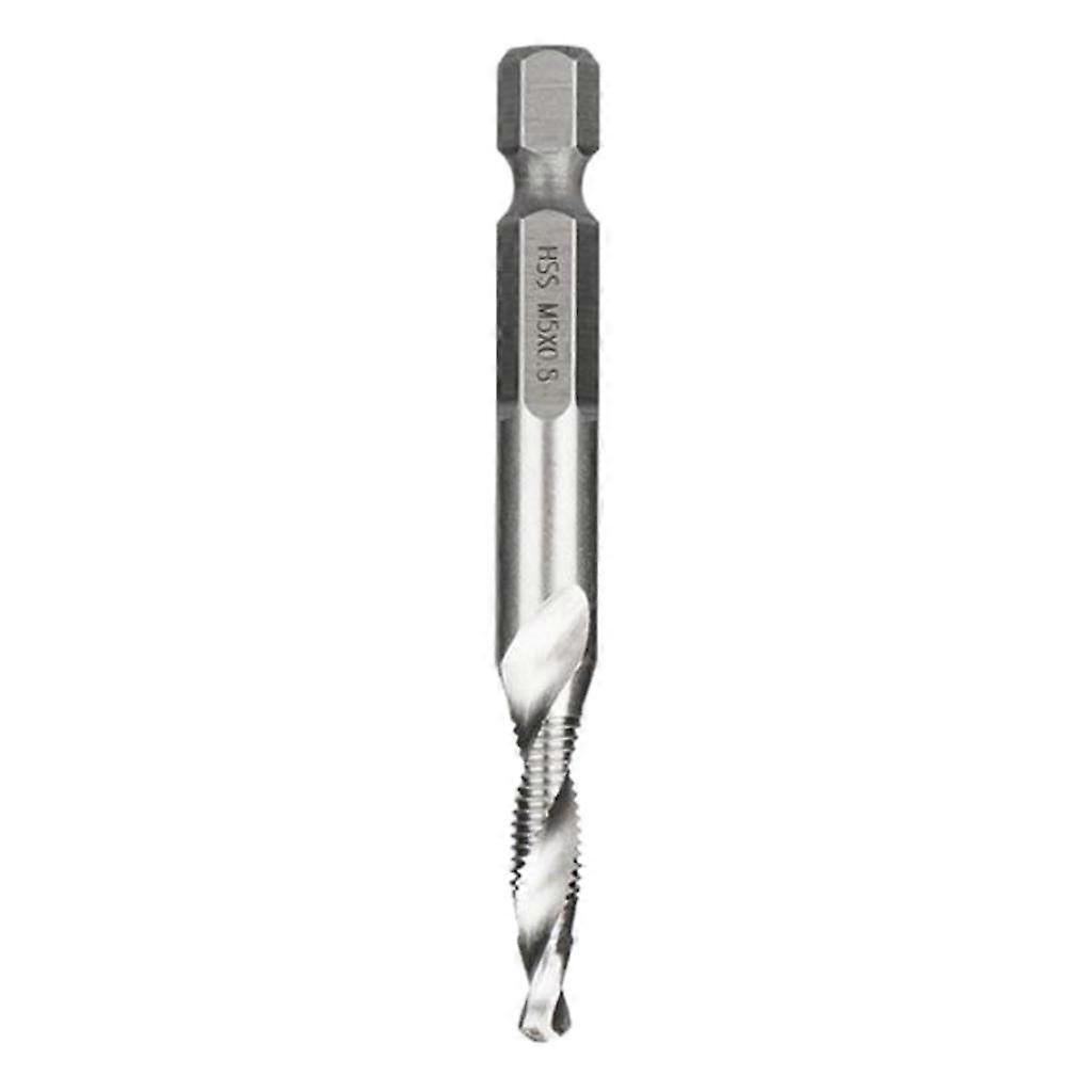 Hex Shank Titanium Plated Screw Thread Drill Bits Compound Tap M5