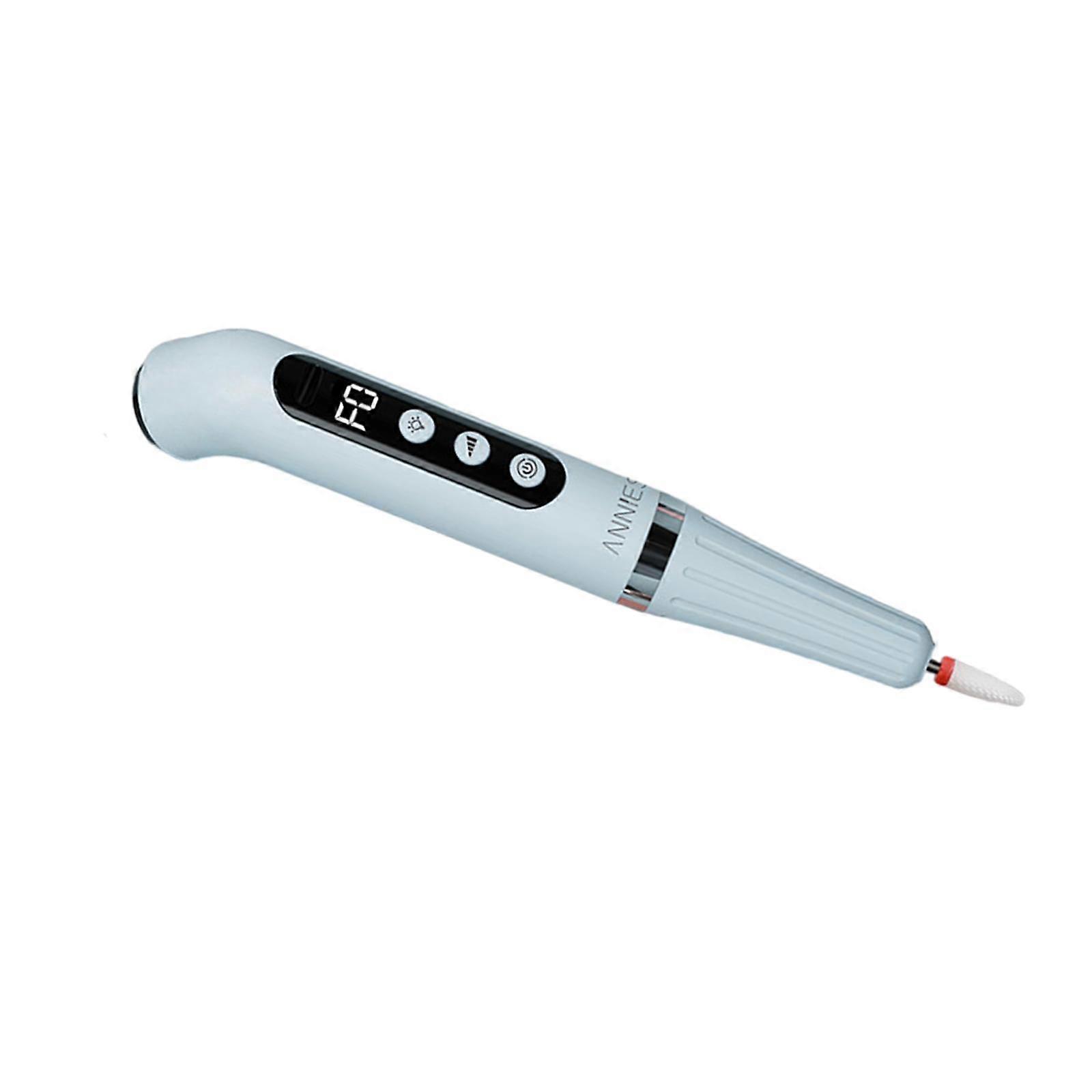 Electric Nail File with Drying Light Compact for Gel Nails Nail Grinder Tool Blue